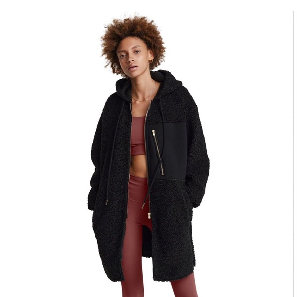 Varley Jackets & Blazers - Varley S Olympus zip Coat Sherpa Gold Zip